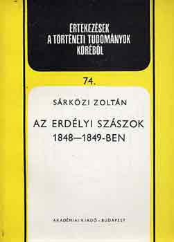 Srkzi Zoltn - Az erdlyi szszok 1848-49-ben