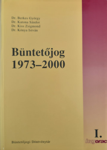 B�ntet�jog 1973-2000