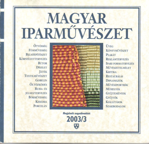 Magyar iparmvszet 2003/3