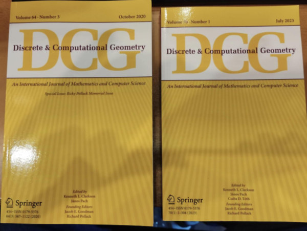 Discrete & Computational Geometry - Volume 64, Number 3 2020 + Volume 70, Number 1 2023