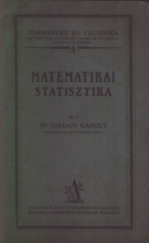Dr. Jordan Kroly - Matematikai statisztika