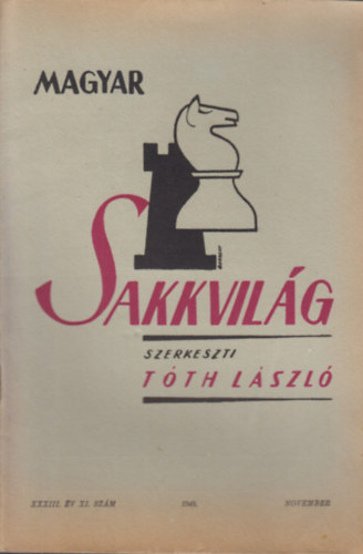 Magyar Sakkvilg XXXIII. v XI. szm - 1948 November