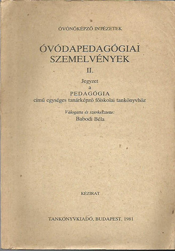 Babodi Bla - vdapedaggiai szemelvnyek II.