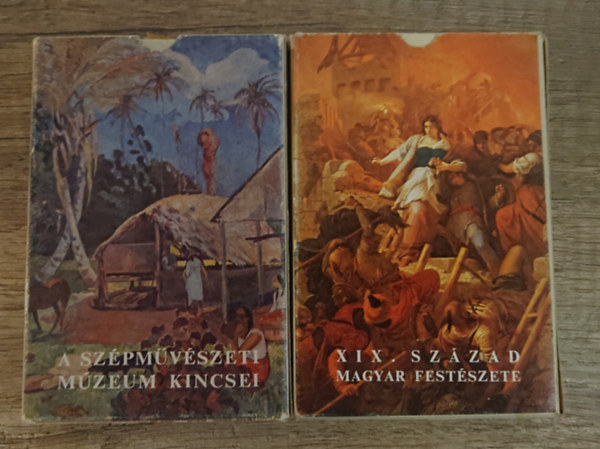 2 m�v�szeti t�rgy� k�rtyacsomag: A Sz�pm�v�szeti M�zeum kincsi, XIX. sz�zad magyar fest�szete