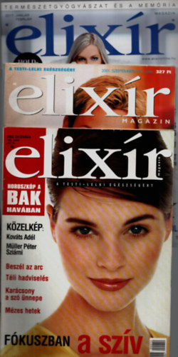 3 db Elixr magazin: 2000/December, 2001/Szeptember, 2017/Janur.