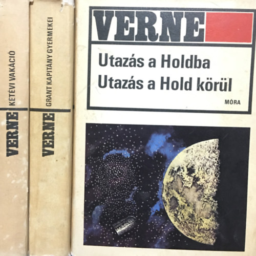 Verne Gyula knyvcsomag (3db) Grant kapitny gyermekei, Ktvi vakci, Utazs a holdba - Utazs a hold krl