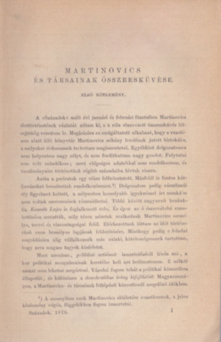 Martinovics s trsainak sszeeskvse (1884)