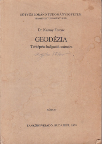 Geodzia (Trkpsz hallgatk szmra)- kzirat