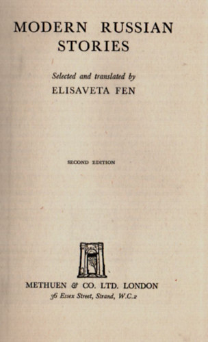 Elisaveta Fen - Modern Russian Stories.