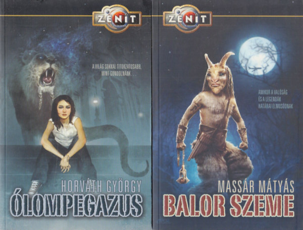 2 db magyar fantasy: lompegazus + Balor szeme