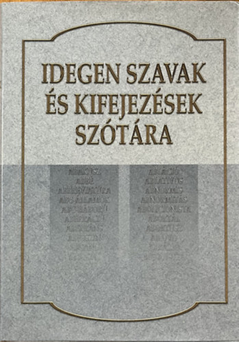 Idegen szavak s kifejezsek sztra