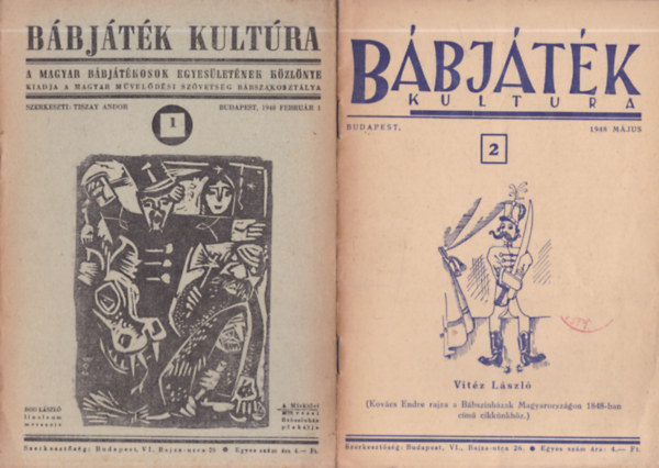 B�bj�t�k kult�ra 1-2. (A Magyar B�bj�t�kosok Egyes�let�nek k�zl�nye)- 1948. febru�r 1., 1948. m�jus