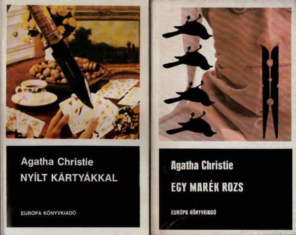 2 db Agatha Christie egy�tt: Ny�lt k�rty�kkal, Egy mar�k rozs.