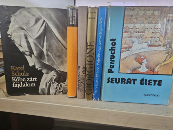 6db mvsz letrajz, KNYVMENT AJNLAT: Kbe zrt fjdalom+ Renoir lete+ Manet lete+ Giorgione+ Peter Bruegel szenvedlyes lete+ Seurat lete