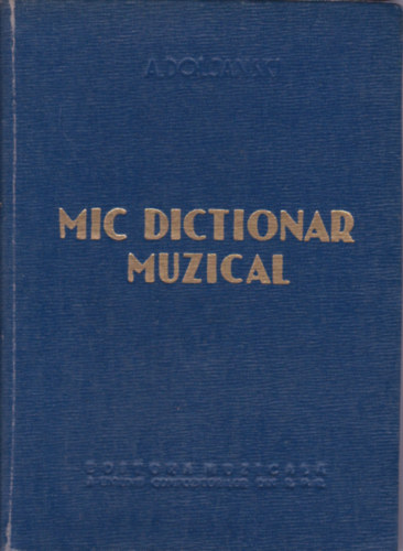 Mic Dictionar Muzical (Mic zenei sztr - romn nyelv)