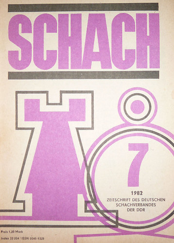 Reinhart Fuchs  (szerk.) - Schach 36. Jahrgang 7.