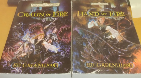 2 db Forgotten Realms: Shandril's Saga Book 2.: Crown of Fire + Shandril's Saga Book 3.: Hand of Fire