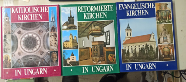 G�bor Hegyi, Winkler G�bor, Hegyi G�bor, Ern� Marosi Dercs�nyi Bal�zs - 3 db templomos k�nyv: Magyarorsz�g templomai (Katolikus,Evang�likus,Reform�tus n�met�l)
