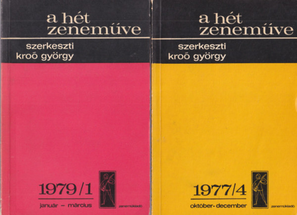 2 db A ht zenemve 1977/4, 1979/1.