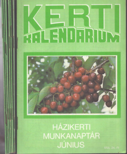 Kerti Kalendárium 1989./6-12. számok (7 db)