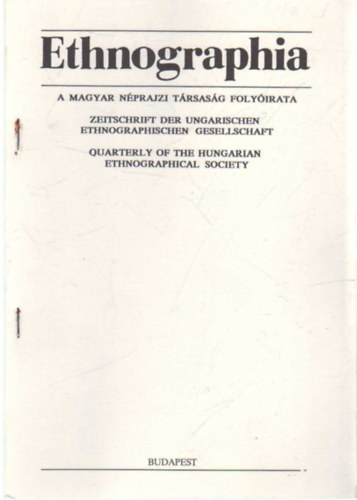Ethnographia- A Magyar Nprajzi Trsasg folyirata
