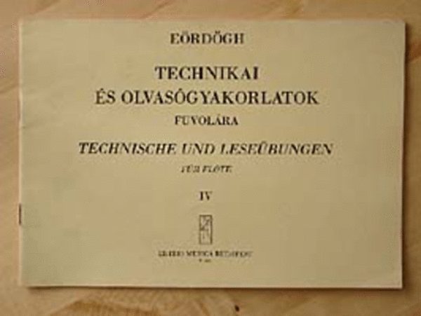 Jnos Erdgh - Technikai s olvasgyakorlatok fuvolra IV.
