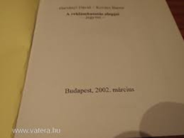Harsányi Dávid; Kovács Barna - A reklámkutatás alapjai