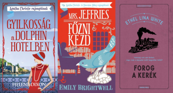 3 db krimi Agatha Christie rajongknak: Mrs. Jeffries fzni kezd + Gyilkossg a Dolphin hotelben + Forog a kerk