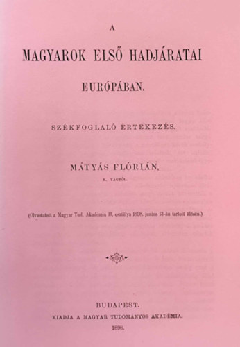 A magyarok els hadjratai Eurpban
