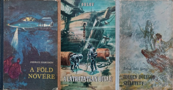 3 db sci-fi m az 50-es s 60-as vekbl: A Fld nvre + Idegen bolygn szletett + A lthatatlan bvr