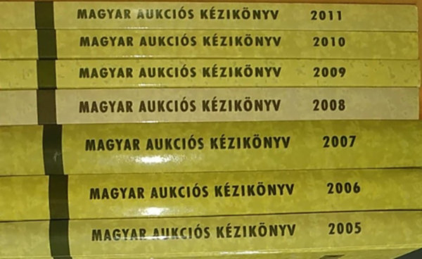 Magyar Aukcis kziknyv 2005-2011 (7 ktet)