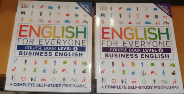 2 db English for Everyone - Business English (Course Book Level 1-2.)