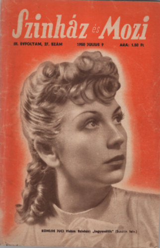 Sz�nh�z �s Mozi III. �vfolyam 27. sz�m 1950. julius 9.