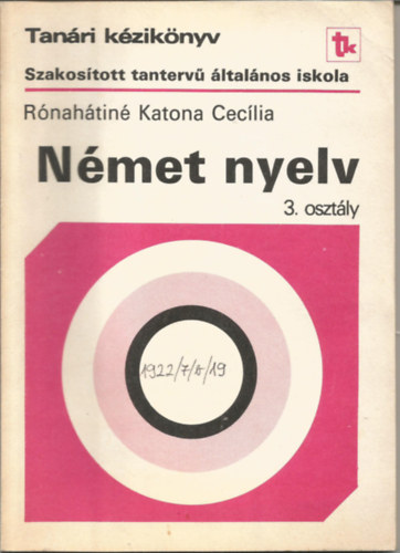 Rnahtin Katona Ceclia - Nmet nyelv 3. osztly - Tanri kziknyv