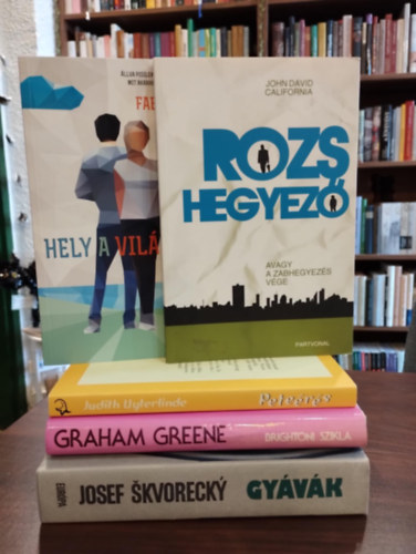 California John David, Fabio Volo, Graham Greene, Josef Skvorecky Judith Uyterlinde - Szépirodalom könyvcsomag 5 darabos KÖNYVMENTŐ AJÁNLAT: Peteérés, Rozshegyező, Hely a világban, Brightoni szikla, Gyávák