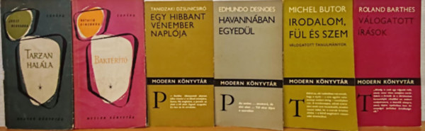 Natalia Ginzburg, Josef Nesvadba, Edmundo Desnoes, Butor Sndor, Roland Barthes Tanidzaki Dzsunicsir - Kortrs regnycsomag
