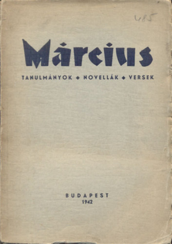 Mrcius (tanulmnyok - novellk - versek)