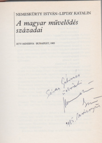A magyar mvelds szzadai