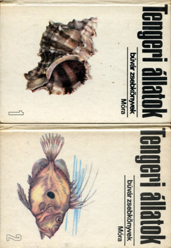 Tengeri �llatok I-II. + Halak ( 3db B�v�r zsebk�nyvek)