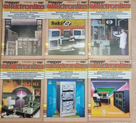 Magyar elektronika IV. �vfolyam 1987. 1-12. sz�m (teljes)