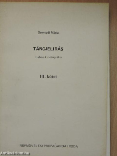 T�ncjel�r�s Laban-kinetogr�fia III. k�tet
