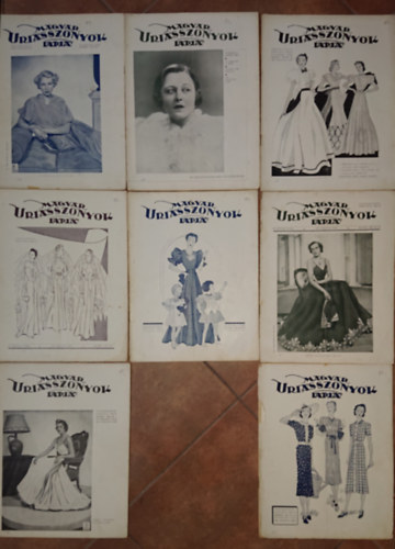 8 lapsz�m a Magyar Uriasszonyok Lapja c�m� kiadv�nyb�l: XV. �vfolyam (1938)/ 13. sz�m, 14. sz�m, 15. sz�m, 16. sz�m, 17. sz�m, 18. sz�m, 19. sz�m, 21. sz�m