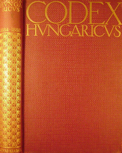 1884-1888. vi trvnycikkek - Codex Hungaricus - Magyar Trvnyek: Az alkalmazsban lev magyar trvnyek gyjtemnye