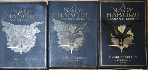 3db k�tet A Nagy H�bor� �r�sban �s k�pben - �szakon �s d�len sorozatb�l -  I-III. r�sz