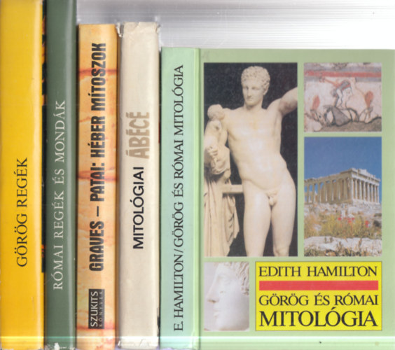 5 db. mitol�gia (G�r�g �s r�mai mitol�gia + Mitol�giai �b�c� + H�ber m�toszok + R�mai reg�k �s mond�k + G�r�g reg�k)