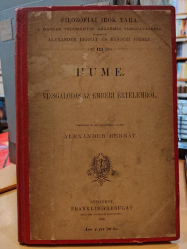 Hume (Vizsglds az emberi rtelemrl) (Filozfiai rk Tra)
