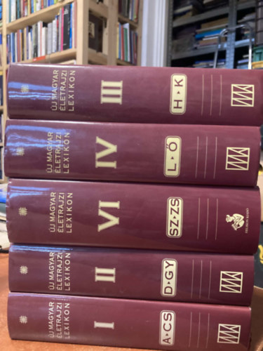 5 db �j magyar �letrajzi lexikon ( I., II., III., IV., VI.)