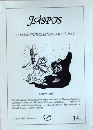 Jspis - Szellemtudomnyi folyirat - IV. vf. - 1993. december (14.)
