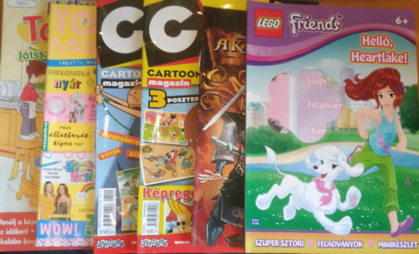 6 db gyermekmagazin (Lapsz�mok a term�klapon)