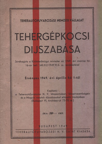 Teherg�pkocsi d�jszab�sa